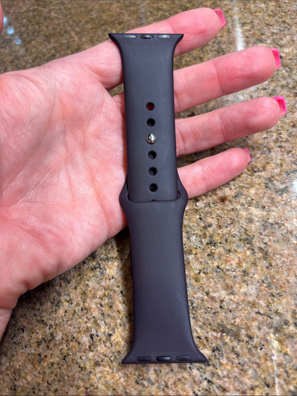 Apple Silicone Sport Watch Band - Eggplant Color